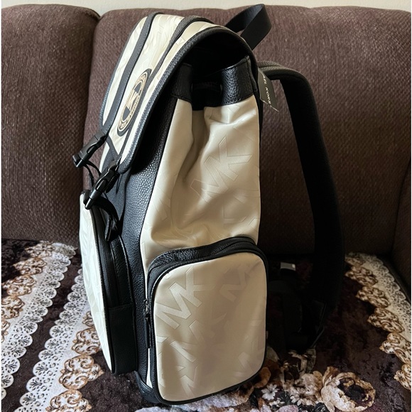 MICHAEL KORS Signature Logo Kent Hemp Rucksack Nylon Utility Backpack NWT - Picture 11 of 16